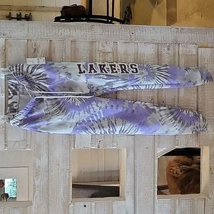 NWT Tie-dye LA Lakers sweat pants